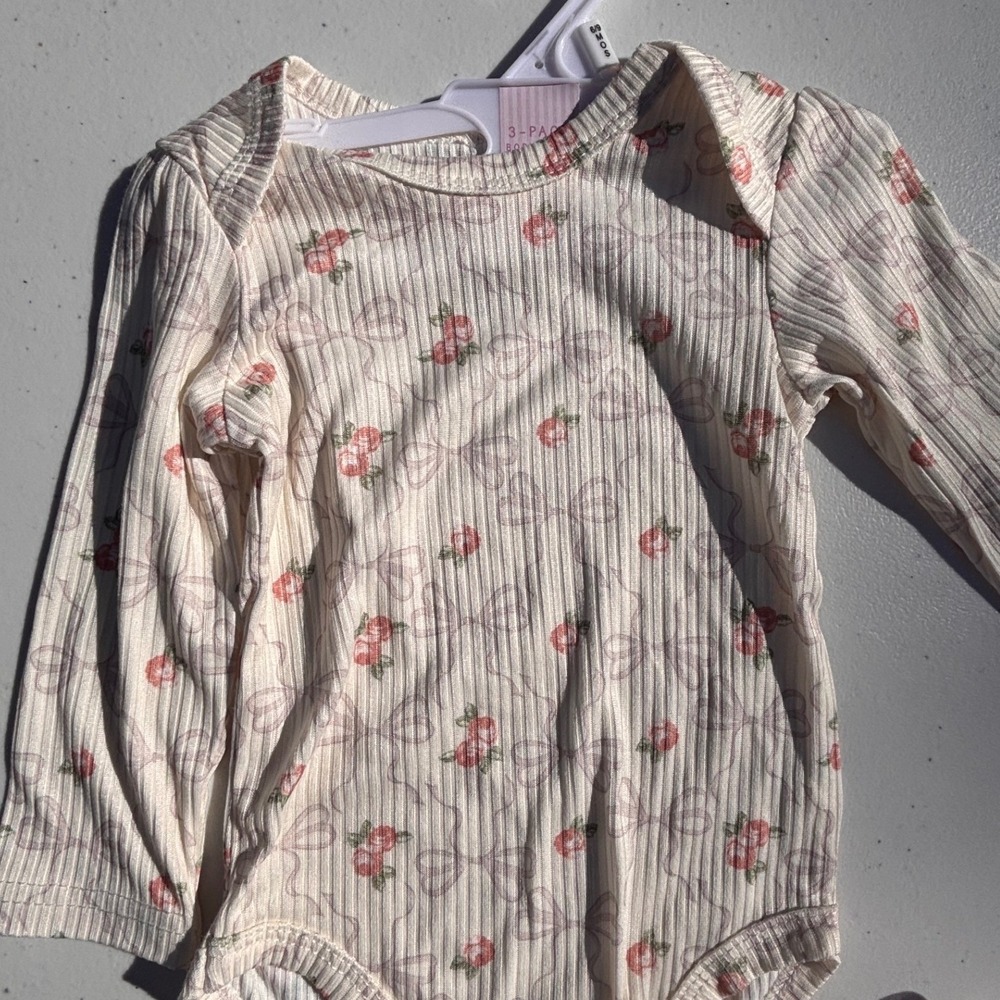 Cozy Couture Baby Bodysuit Set 6-9m Pink Purple Bamboo Tutu Floral NWT 3pc - Picture 10 of 11